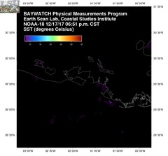Dec 18 2017 00 UTC NOAA-18 Atch Bay SST