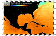 Oct 2017 GOES Monthly North Atlantic Standard SST