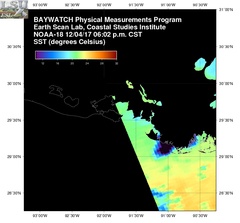 Dec 05 2017 00 UTC NOAA-18 Atch Bay SST
