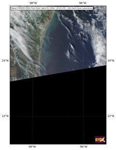 Latest MODIS Regional Truecolor image