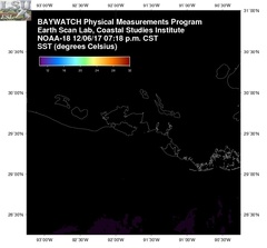 Dec 07 2017 01 UTC NOAA-18 Atch Bay SST