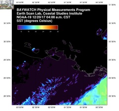 Dec 20 2017 10 UTC NOAA-19 Atch Bay SST