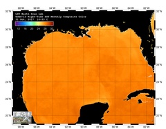 Oct 2017 GOES Monthly Gulf of Mexico Standard SST
