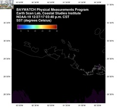 Dec 27 2017 21 UTC NOAA-19 Atch Bay SST