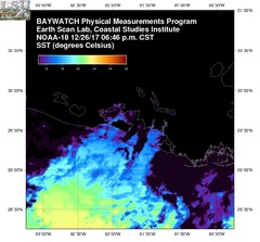 Dec 27 2017 00 UTC NOAA-18 Atch Bay SST