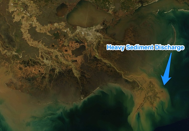 MODIS Truecolor of Sediment Discharge