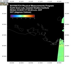 Apr 01 2017 08 UTC NOAA-19 Atch Bay SST