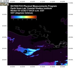 Dec 26 2017 10 UTC NOAA-19 Atch Bay SST