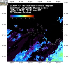 Dec 23 2017 14 UTC NOAA-18 Atch Bay SST