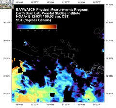 Dec 03 2017 12 UTC NOAA-18 Atch Bay SST