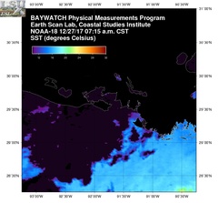 Dec 27 2017 13 UTC NOAA-18 Atch Bay SST