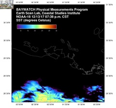 Dec 14 2017 01 UTC NOAA-18 Atch Bay SST