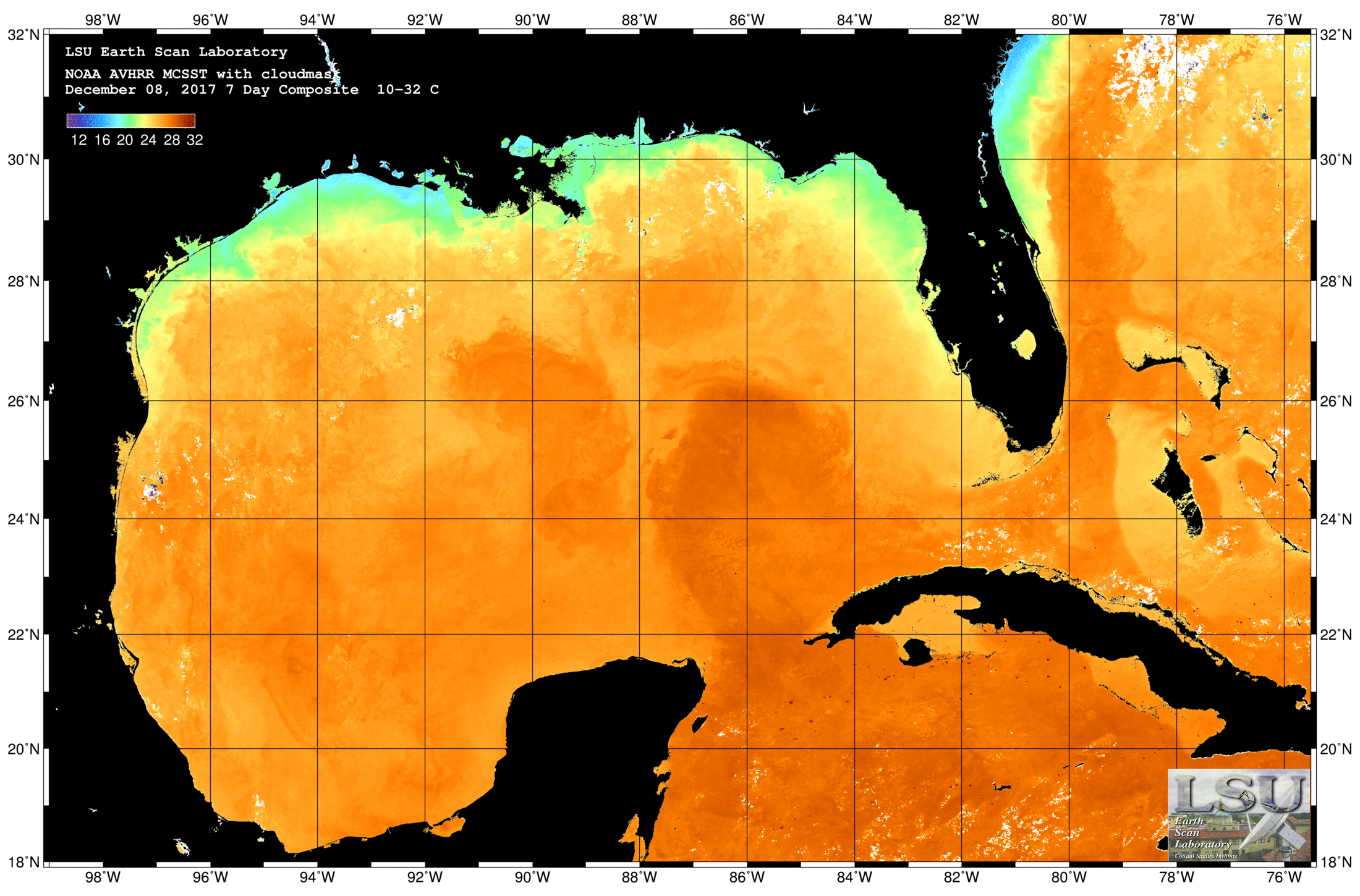 Dec 08 2017 NOAA 7-Day Composite with SSH